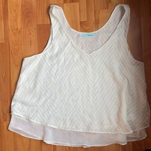 Maurice’s cream dressy tank top